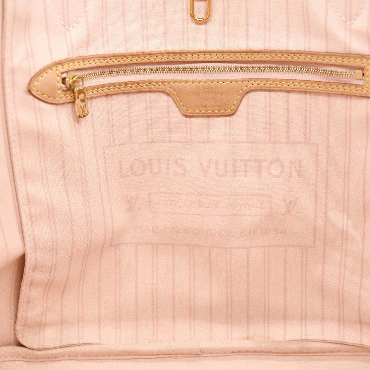 Louis Vuitton  Damier Azur Neo Neverfull MM Rose Ballerine MS4159