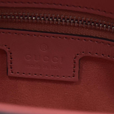 $2980 Gucci Senna Calfskin Petite GG Top Handle Shoulder Bag Pink
