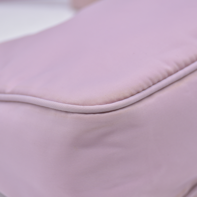 $1320 PRADA Tessuto Nylon Hobo Mini Pink Lilac 10021101
