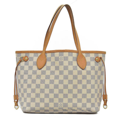 $2160 Louis Vuitton Damier Azur Neverfull PM Tote Bag Handbag VI3178 CONSIGNMENT