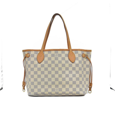 $2160 Louis Vuitton Damier Azur Neverfull PM Tote Bag Handbag VI3178 CONSIGNMENT