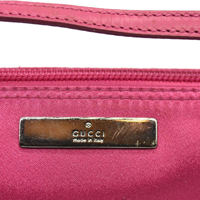 GUCCI GG Canvas Boat Baguette Pink