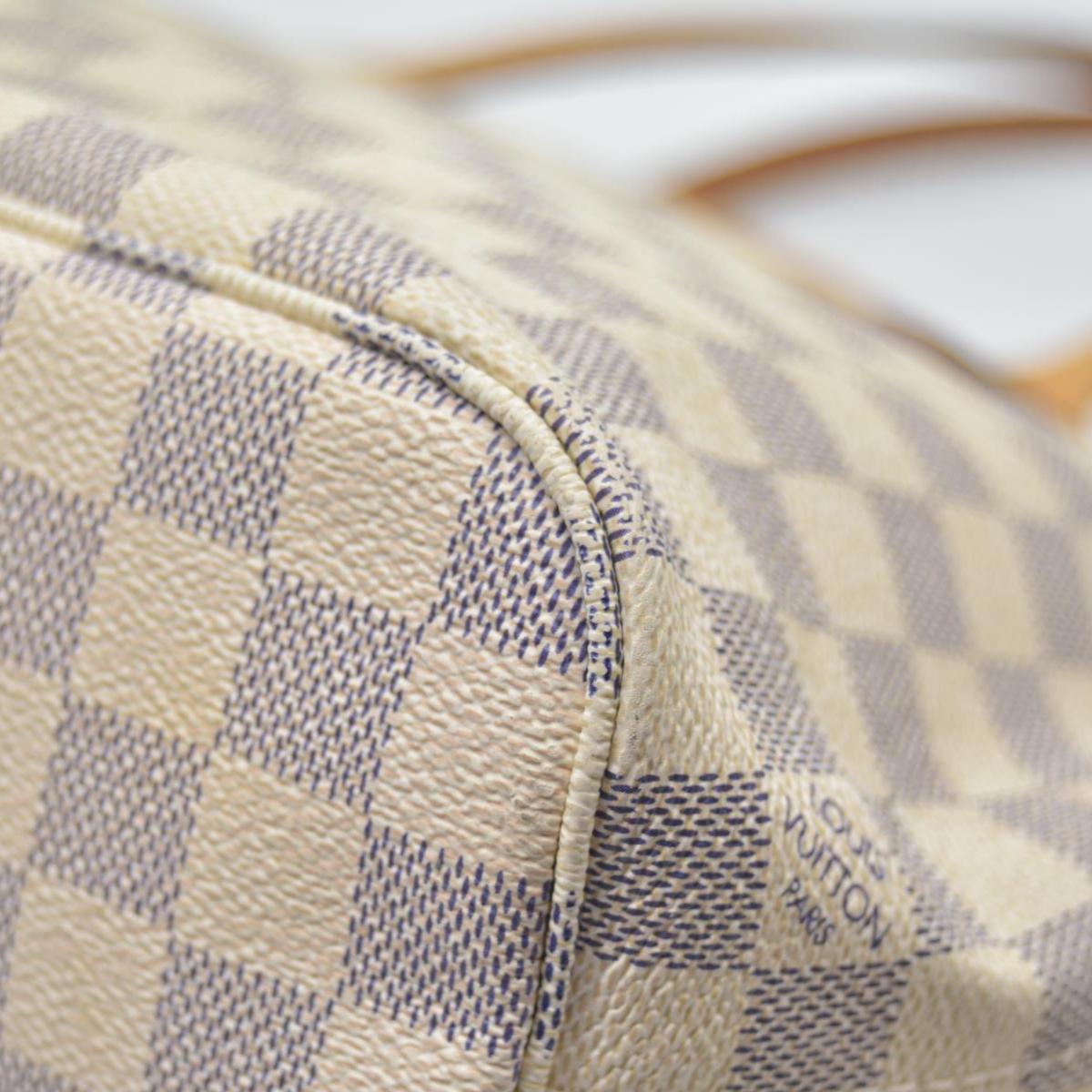 $2160 Louis Vuitton Damier Azur Neverfull PM Tote Bag Handbag VI3178 CONSIGNMENT