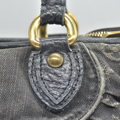 $1965 2007-2009  Louis Vuitton Denim Neo Cabby MM Black