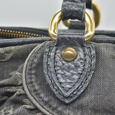 $1965 2007-2009  Louis Vuitton Denim Neo Cabby MM Black