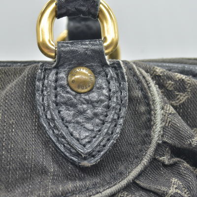 $1965 2007-2009  Louis Vuitton Denim Neo Cabby MM Black
