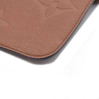 $2940 Louis Vuitton  Empreinte Monogram Giant Neverfull MM Pochette Cognac