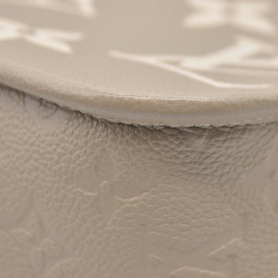 $3050 LOUIS VUITTON Empreinte Giant Monogram Diane Tourterelle Creme RFID