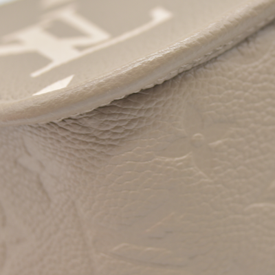 $3050 LOUIS VUITTON Empreinte Giant Monogram Diane Tourterelle Creme RFID