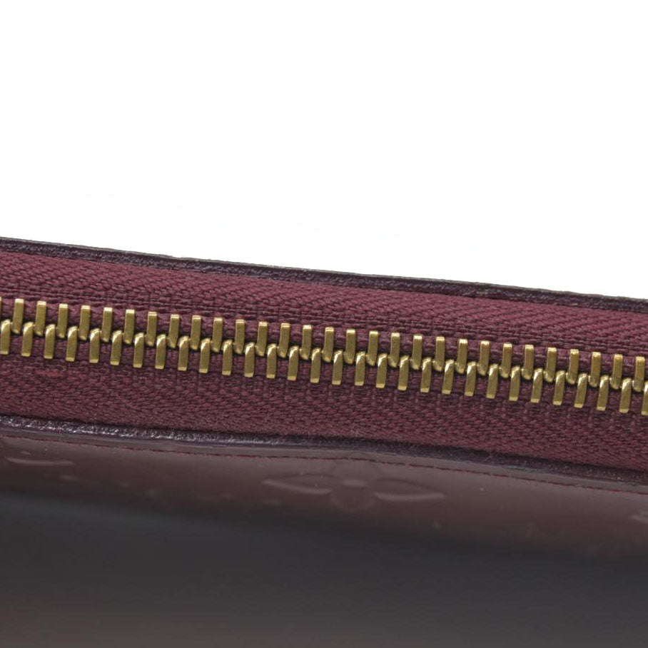 AUCTION $1030 Louis Vuitton  Vernis Zippy Wallet Rouge Fauviste SP2130