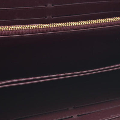 AUCTION $1030 Louis Vuitton  Vernis Zippy Wallet Rouge Fauviste SP2130