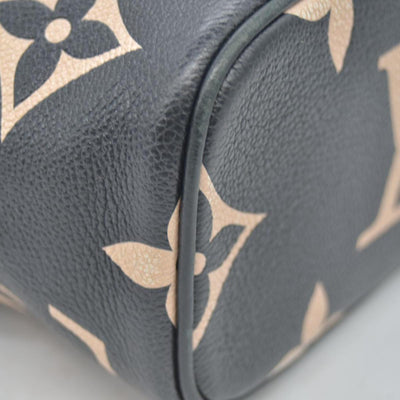 $3250 2021 Louis Vuitton Empreinte Monogram Giant Vanity PM Black Beige FP1201