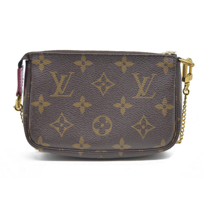 Louis Vuitton  Monogram 2020 Christmas Animation Roller Coaster Mini Pochette Accessories Pivoine