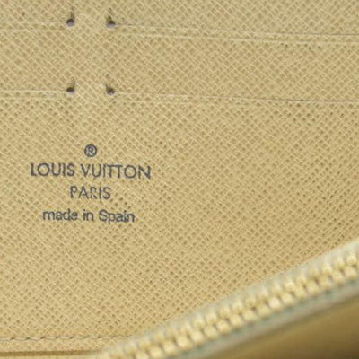 AUCTION $915 Louis Vuitton Damier Azur Zippy Zip Around Long Wallet Purse White CA1132