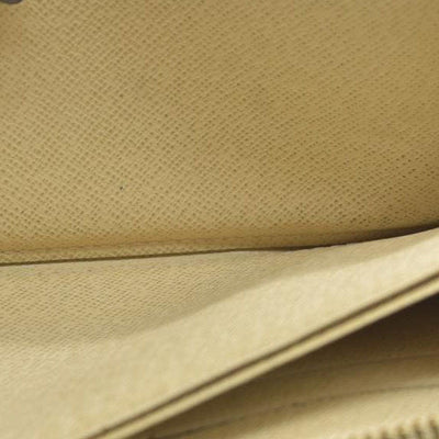 AUCTION $915 Louis Vuitton Damier Azur Zippy Zip Around Long Wallet Purse White CA1132