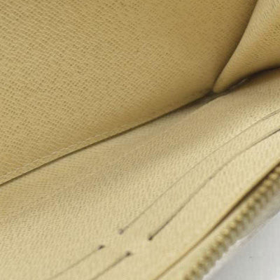 AUCTION $915 Louis Vuitton Damier Azur Zippy Zip Around Long Wallet Purse White CA1132