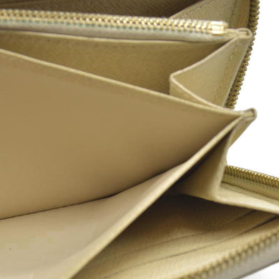 AUCTION $915 Louis Vuitton Damier Azur Zippy Zip Around Long Wallet Purse White CA1132