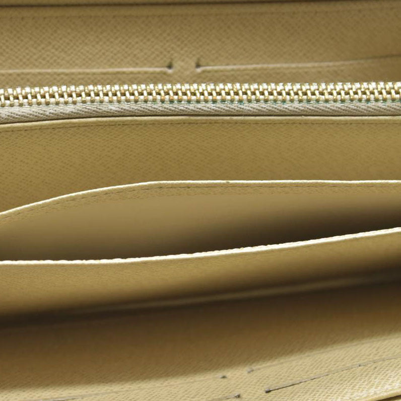 AUCTION $915 Louis Vuitton Damier Azur Zippy Zip Around Long Wallet Purse White CA1132