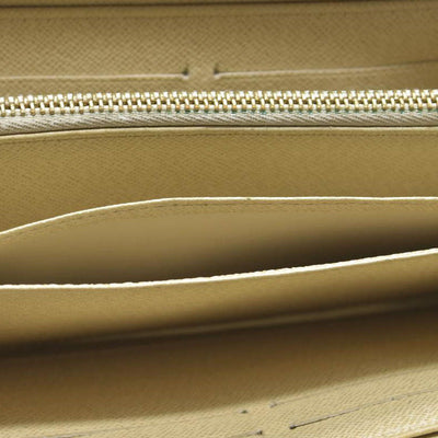 AUCTION $915 Louis Vuitton Damier Azur Zippy Zip Around Long Wallet Purse White CA1132