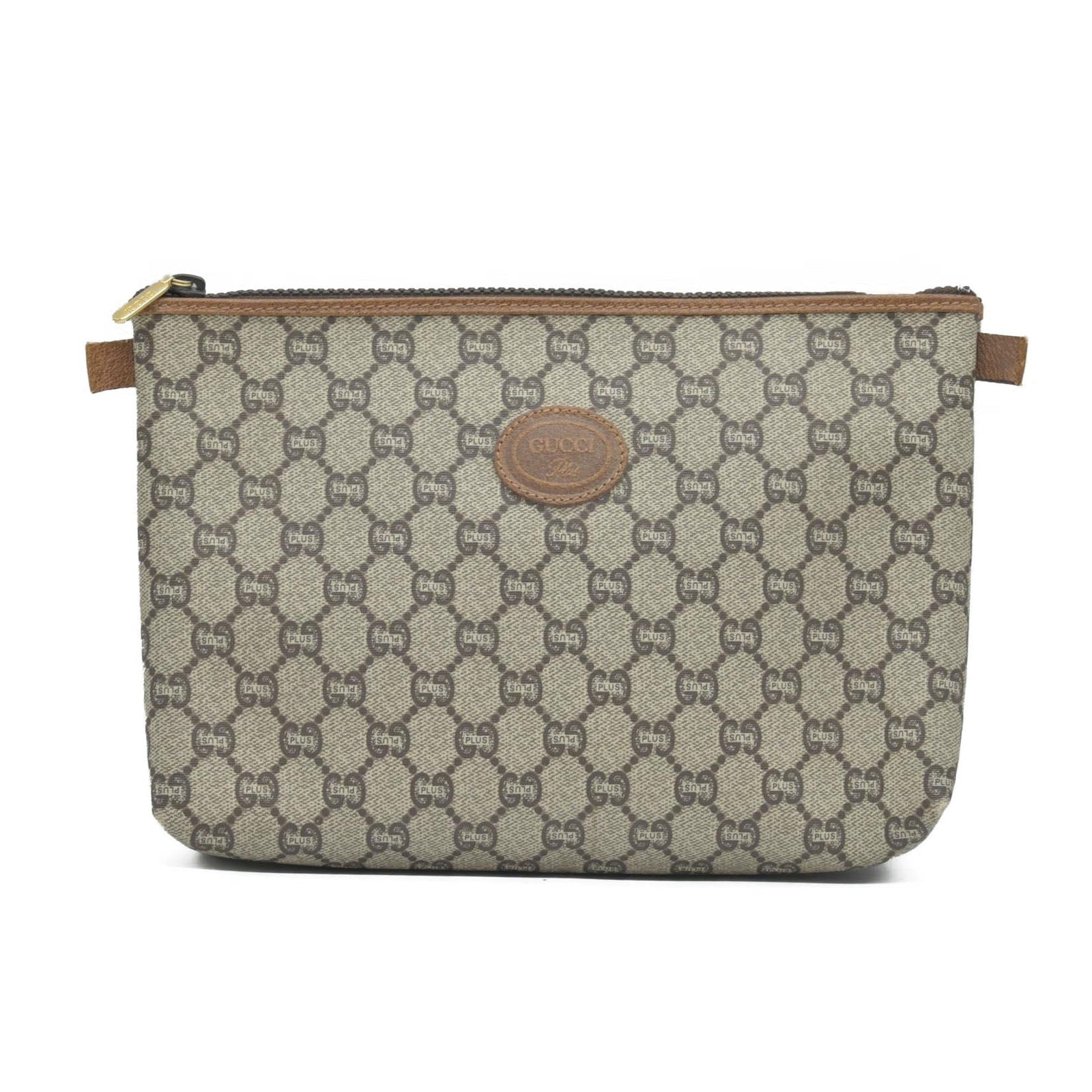 Gucci GG Gucci Plus PVC Leather Pouch Clutch Bag