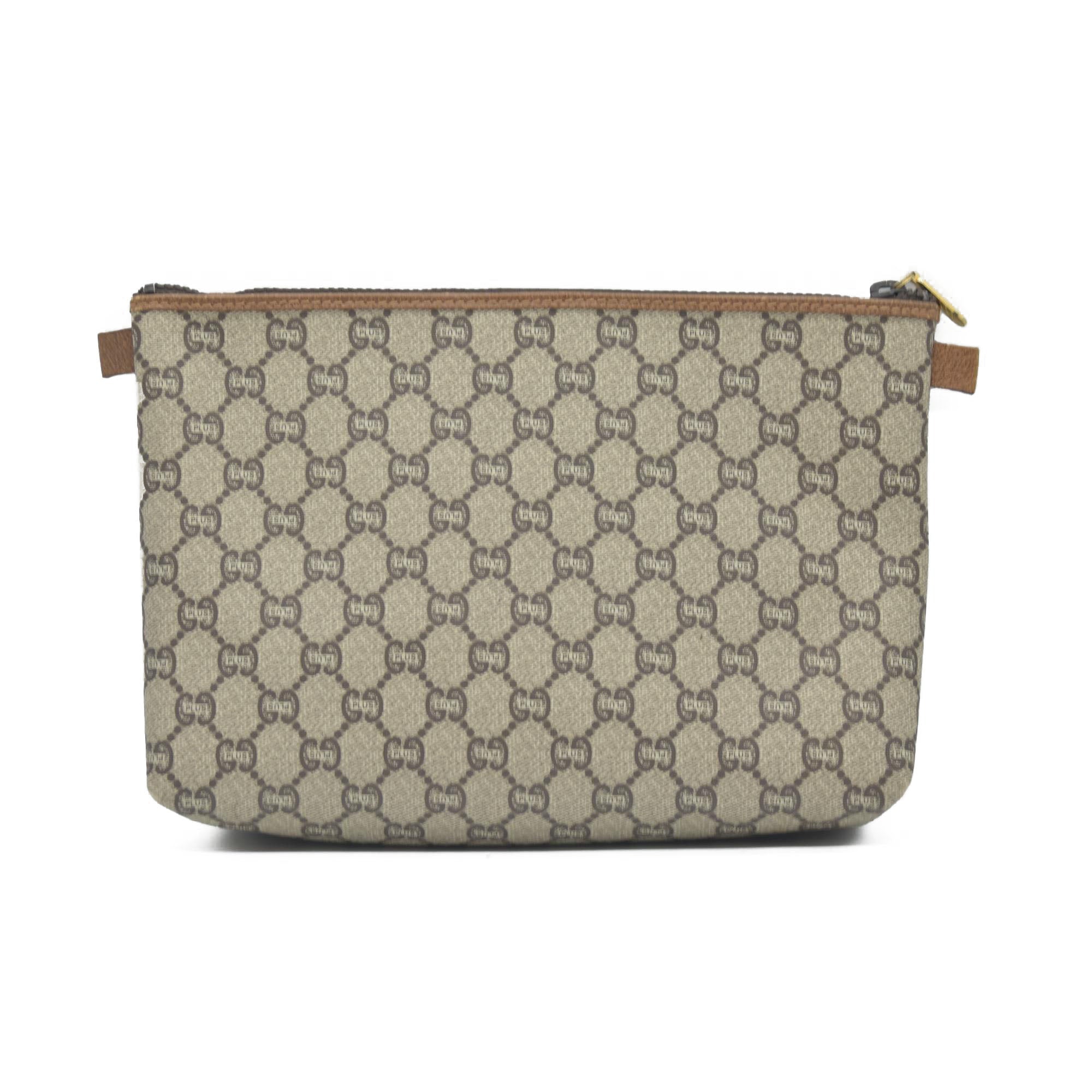 Gucci GG Gucci Plus PVC Leather Pouch Clutch Bag