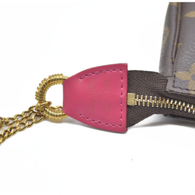 Louis Vuitton  Monogram 2020 Christmas Animation Roller Coaster Mini Pochette Accessories Pivoine