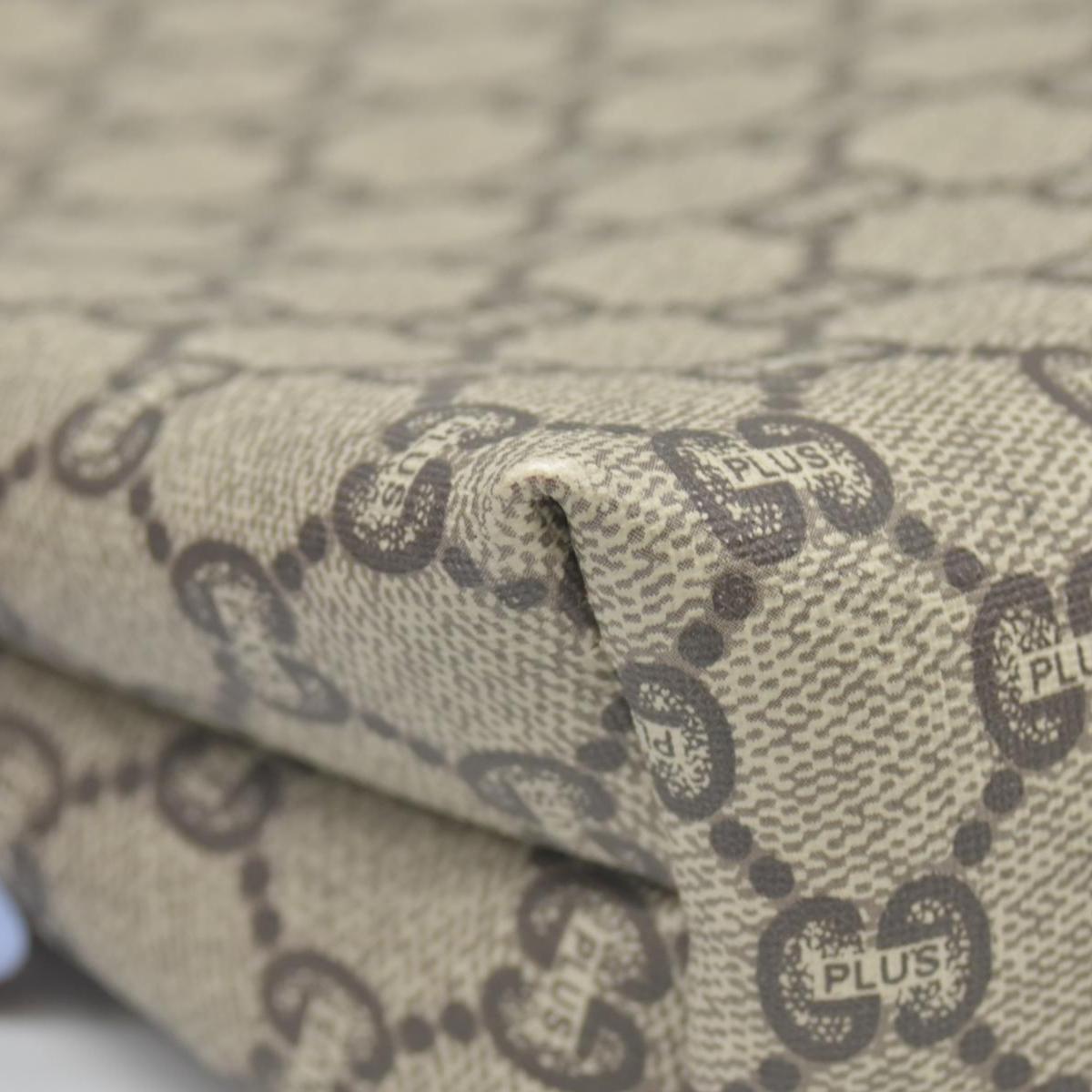 Gucci GG Gucci Plus PVC Leather Pouch Clutch Bag