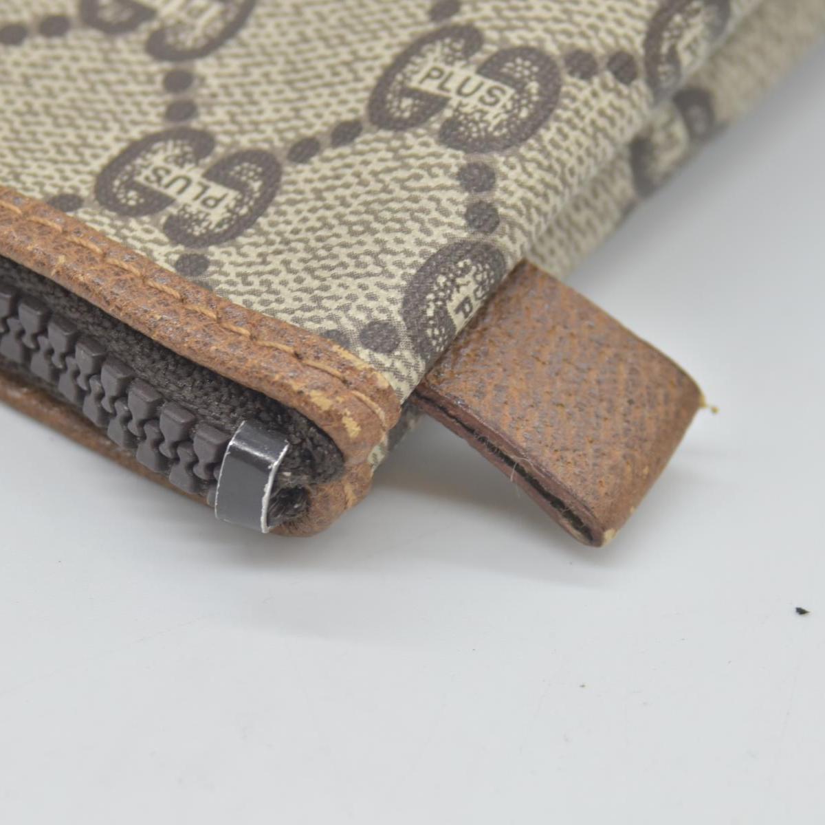 Gucci GG Gucci Plus PVC Leather Pouch Clutch Bag