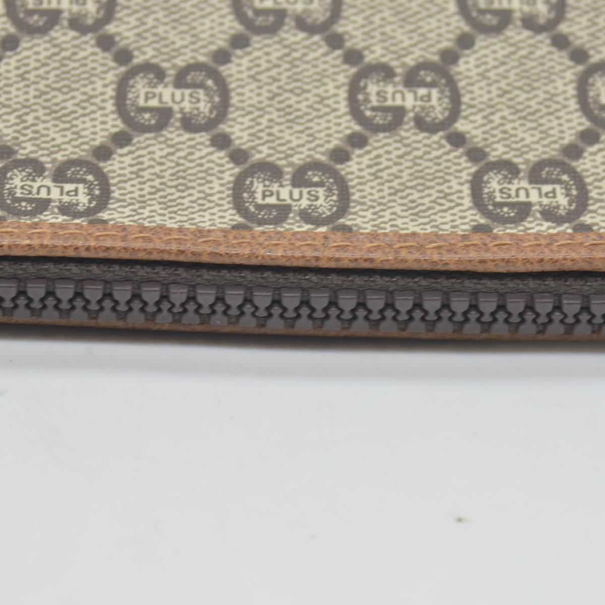 Gucci GG Gucci Plus PVC Leather Pouch Clutch Bag