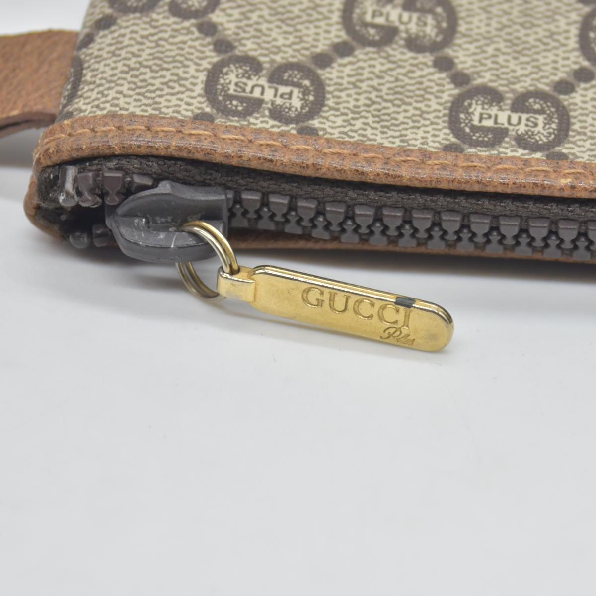 Gucci GG Gucci Plus PVC Leather Pouch Clutch Bag