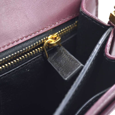 $2550 Saint Laurent Smooth Calfskin Monogram Cassandra Clasp Bag Burgundy