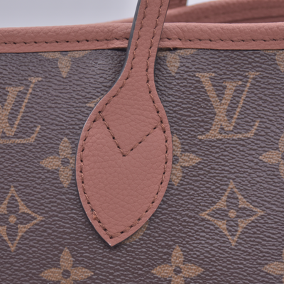 $3200 Louis Vuitton Monogram Inside Out Reversible Neverfull MM Brown RFID 10021157