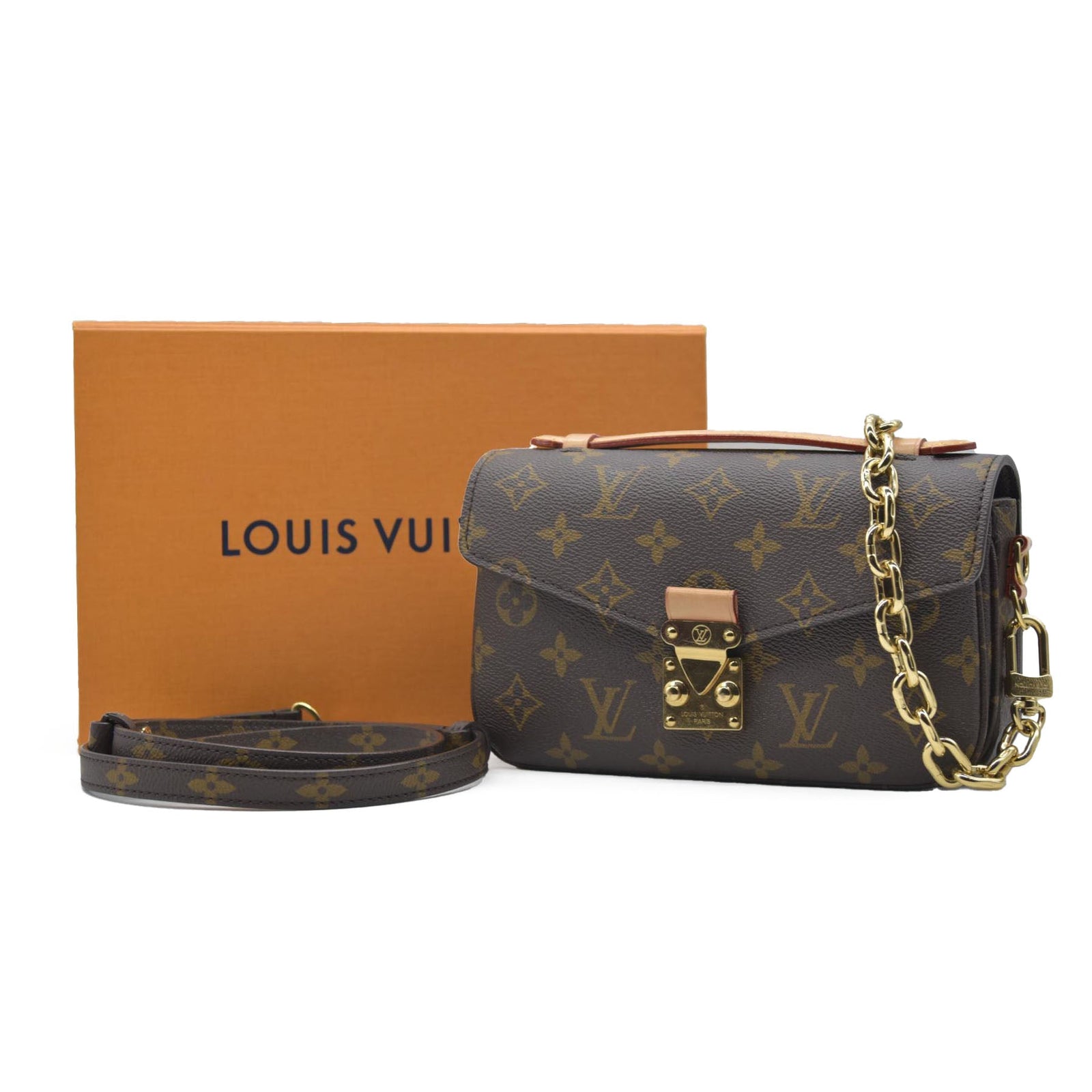 $3200 Louis Vuitton Monogram Pochette Métis East West