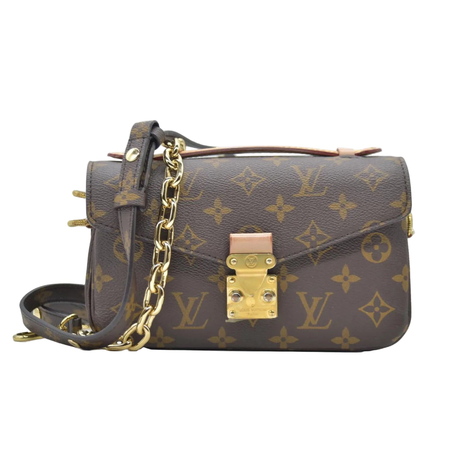 $3300 RFID Louis Vuitton Monogram Pochette Métis East West