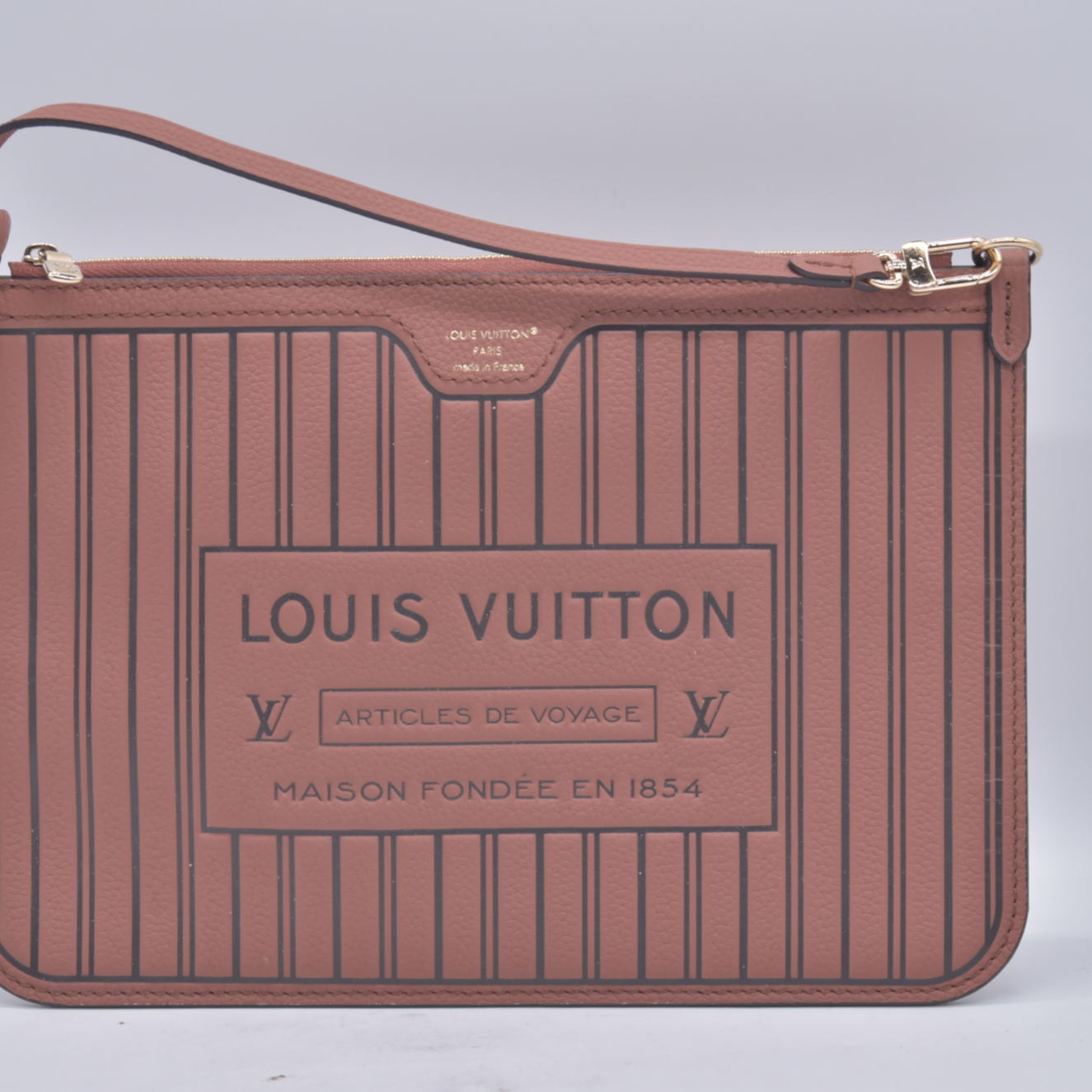 $3200 Louis Vuitton Monogram Inside Out Reversible Neverfull MM Brown RFID 10021157