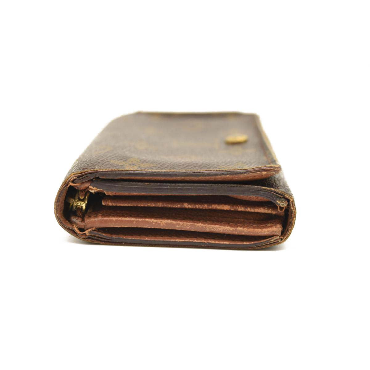 USED Louis Vuitton Monogram Porte-Monnaie Tresor Wallet