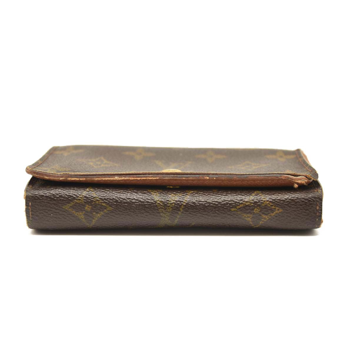USED Louis Vuitton Monogram Porte-Monnaie Tresor Wallet