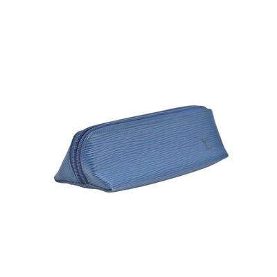 $470 Louis Vuitton Epi Trousse Crayons Pencil Blue CONSIGNMENT 10021126