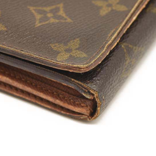 USED Louis Vuitton Monogram Porte-Monnaie Tresor Wallet