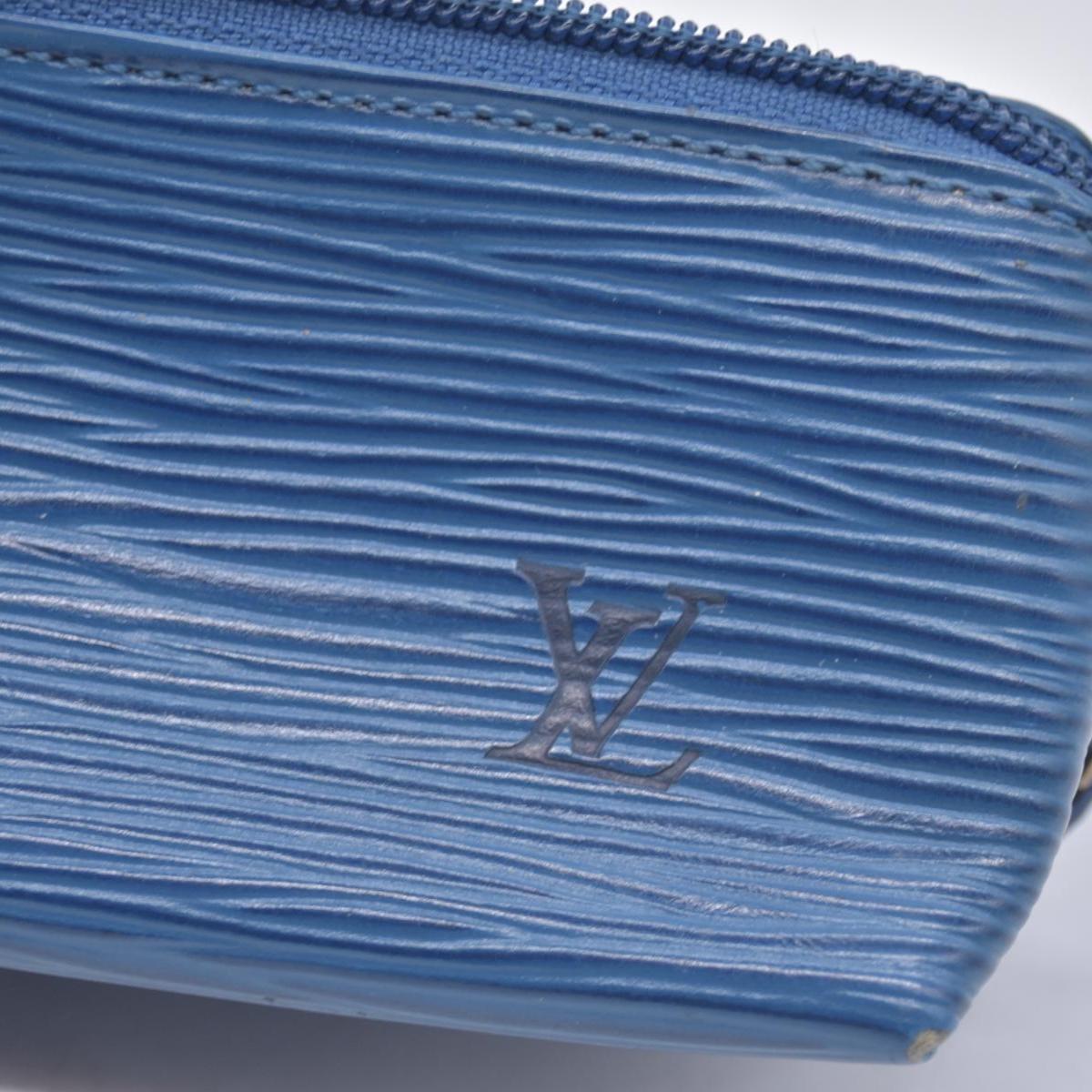 $470 Louis Vuitton Epi Trousse Crayons Pencil Blue CONSIGNMENT 10021126