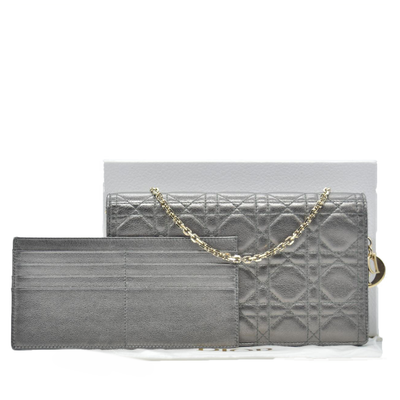 $2400 Christian Dior Cannage Lady Convertible Clutch