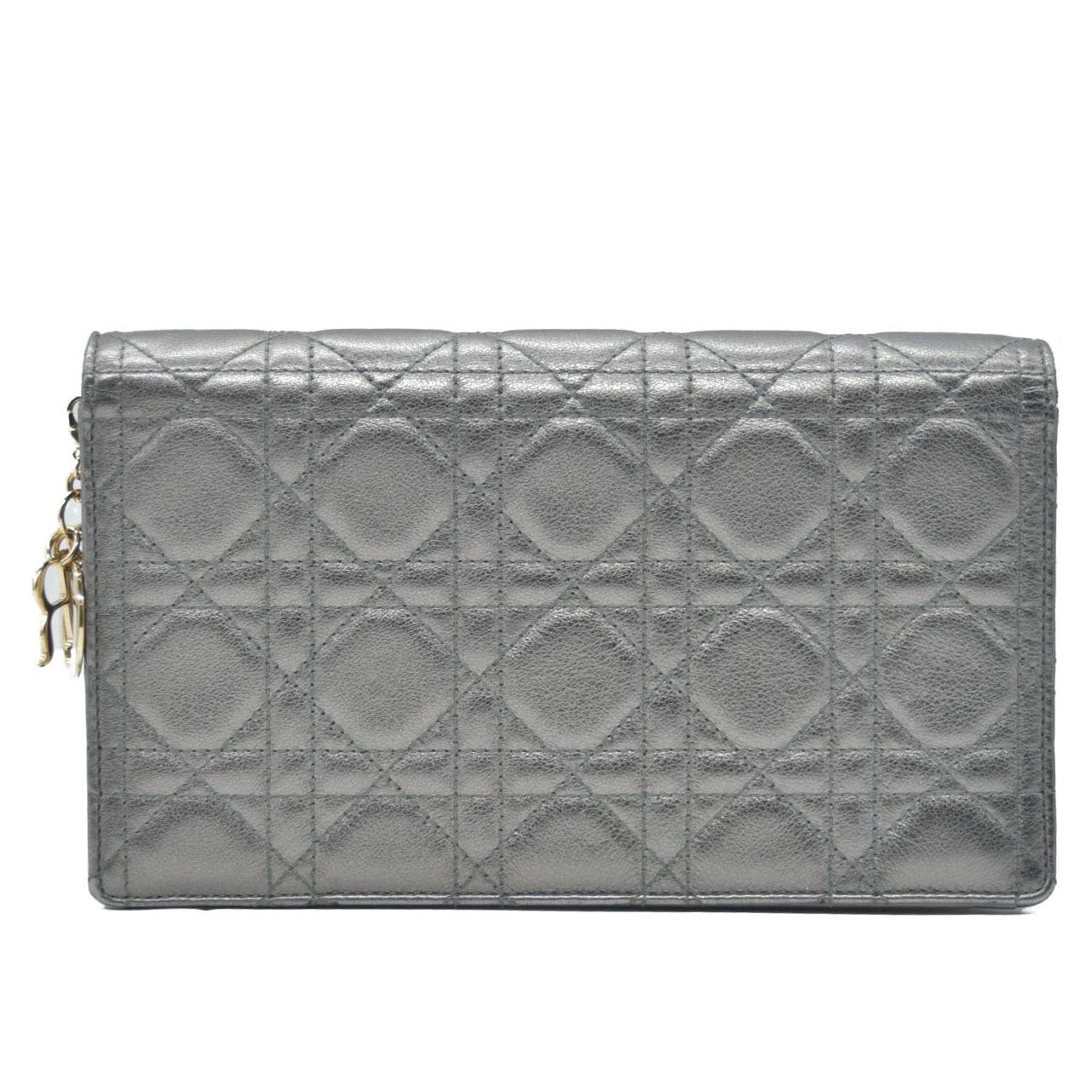 $2400 Christian Dior Cannage Lady Convertible Clutch 10020448