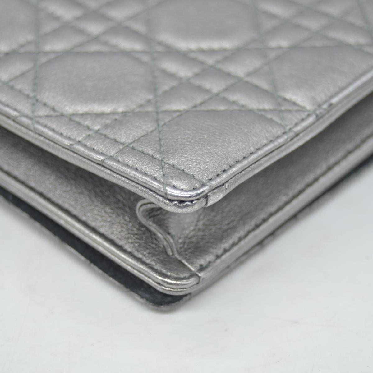 $2400 Christian Dior Cannage Lady Convertible Clutch 10020448