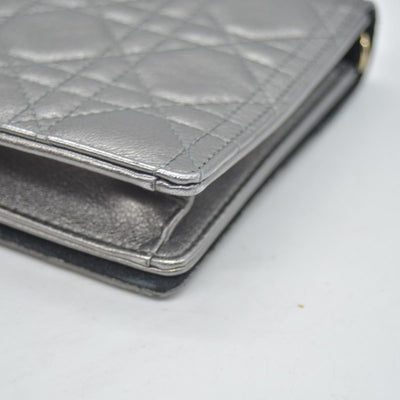 $2400 Christian Dior Cannage Lady Convertible Clutch 10020448