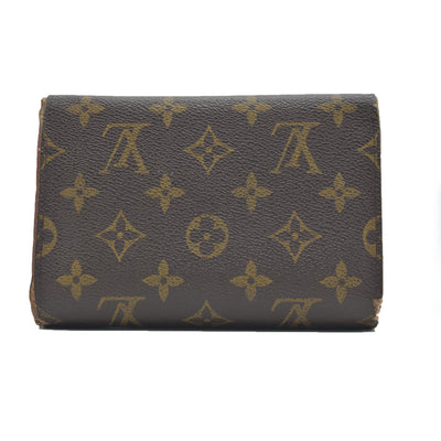 $550 CONSIGNMENT Louis Vuitton Monogram Canvas Porte Tresor Etui Papier Wallet SP0927 CONSIGNMENT