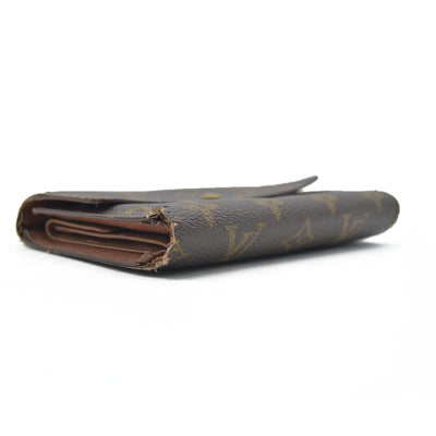 $550 CONSIGNMENT Louis Vuitton Monogram Canvas Porte Tresor Etui Papier Wallet SP0927 CONSIGNMENT