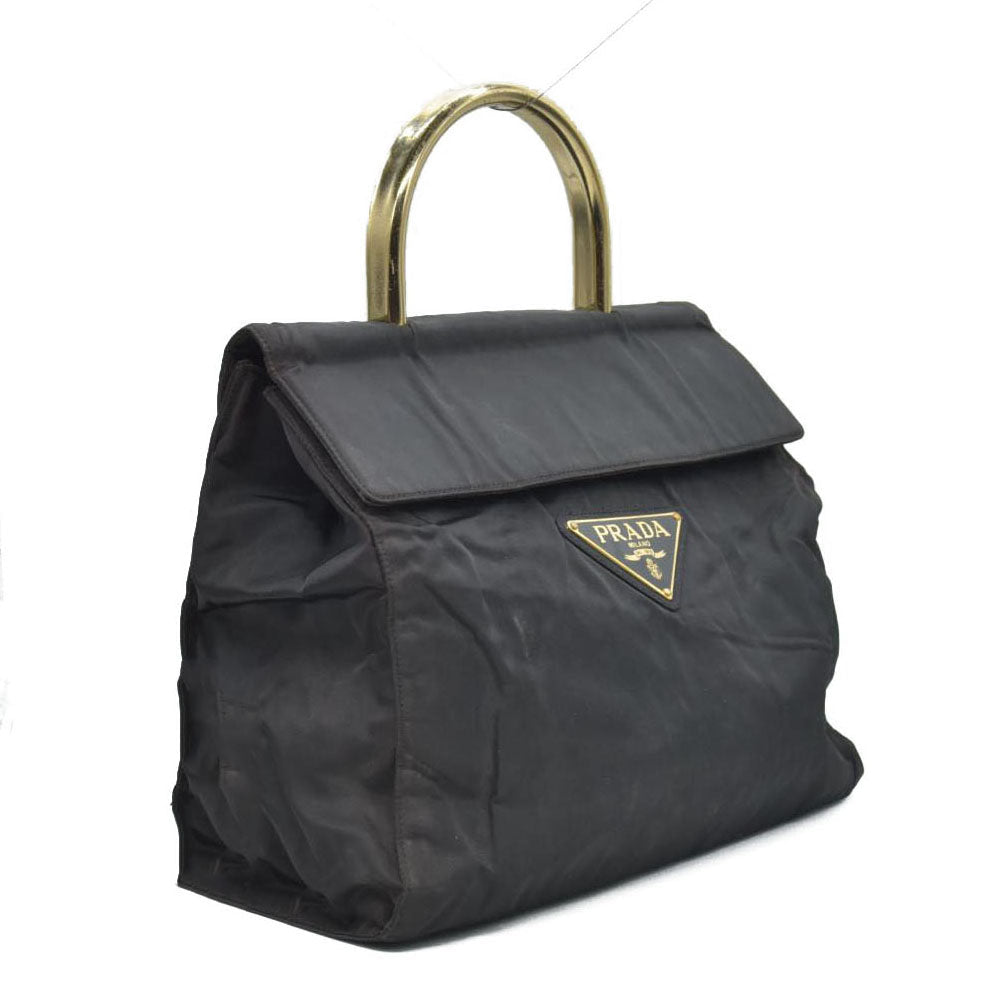 $1250 Prada  Tessuto Nylon Top Handle Bag Vintage