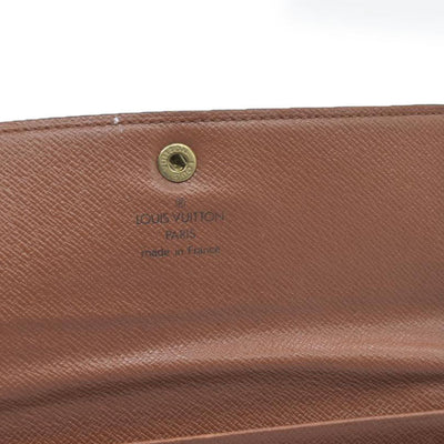 $550 CONSIGNMENT Louis Vuitton Monogram Canvas Porte Tresor Etui Papier Wallet SP0927 CONSIGNMENT