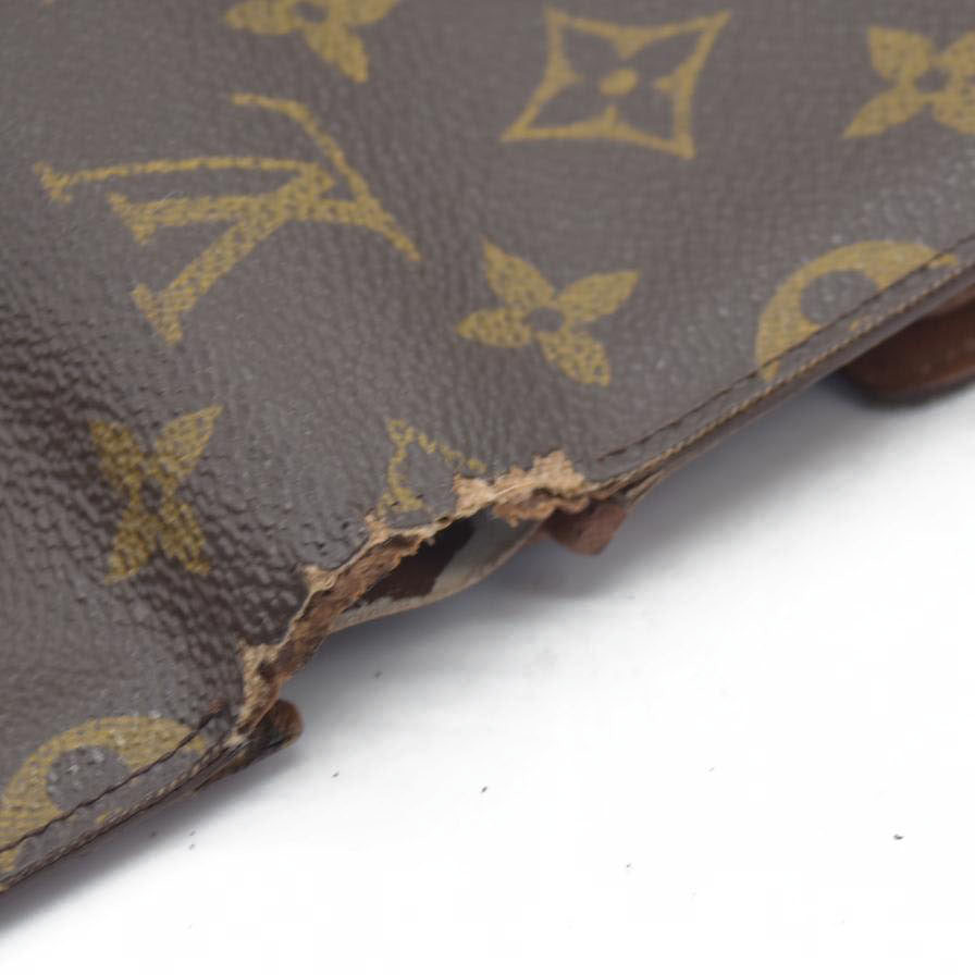 $550 CONSIGNMENT Louis Vuitton Monogram Canvas Porte Tresor Etui Papier Wallet SP0927 CONSIGNMENT