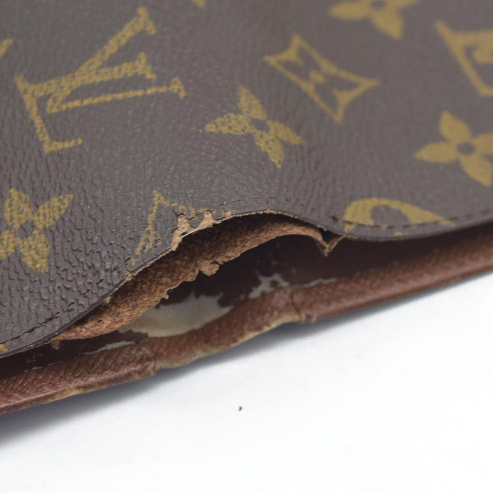 $550 CONSIGNMENT Louis Vuitton Monogram Canvas Porte Tresor Etui Papier Wallet SP0927 CONSIGNMENT